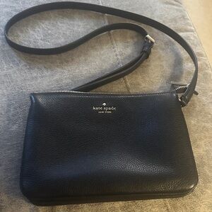 Kate Spade Black Leather Crossbody Bag